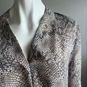 Babaton Snakeskin Blouse in Medium